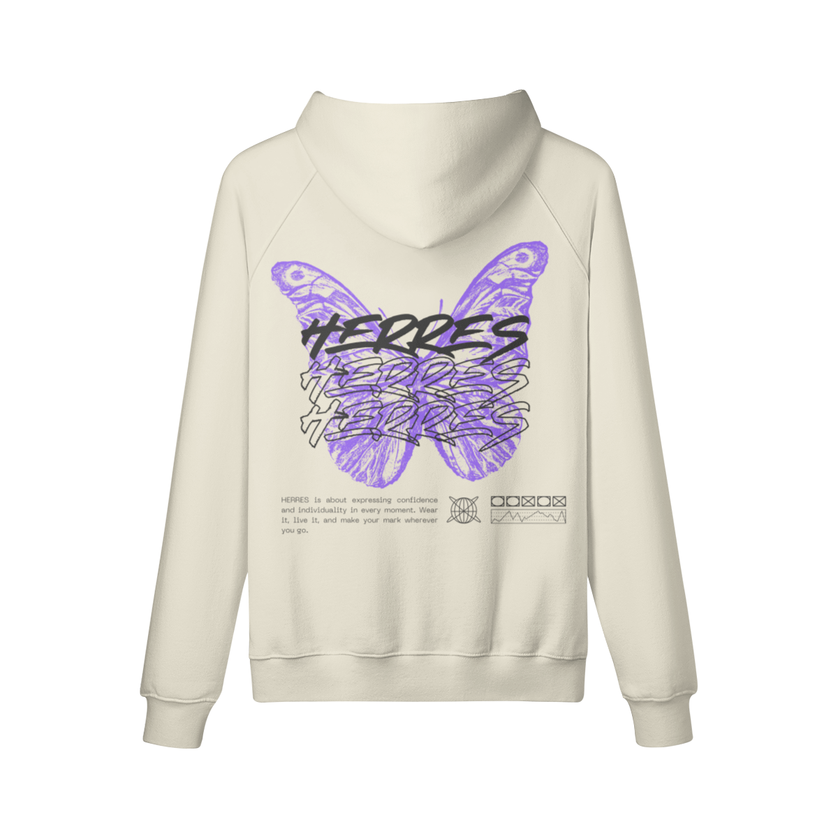 HOODIE BUTTERFLY PURPLE