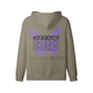 ZIP HOODIE  PURPLE BUTTERFLY