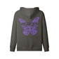 ZIP HOODIE  PURPLE BUTTERFLY